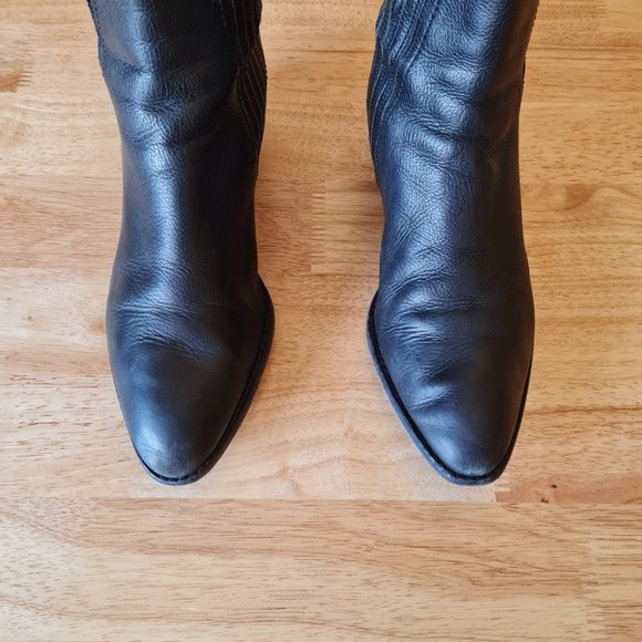 Alexander Wang Anouck Ankle Chelsea Boots Leather 39.5 Eu 9.5 US Rose Gold - Picture 4 of 9